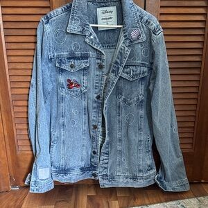 Disney Blue Denim Jacket with Embroidered Accents